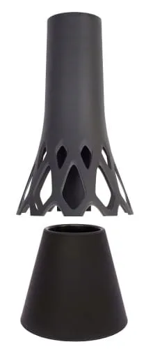 doniczka-1l-roseta-antracyt-stan-nowy