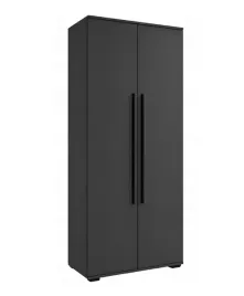 antracyt-grafit-tania-szafa-80cm-dwudrzwiowa-polki-wieszak-riko
