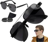 okulary-aviator-przeciwsloneczne-polaryzacyjne-etui-czarne-pilotki-filtr-uv-stan-opakowania-oryginalne