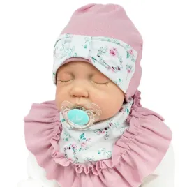 czapka-apaszka-rozowy-komplet-w-kwiaty-r-38-40