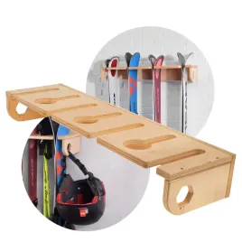 drewniany-wieszak-john-paddle-na-4-pary-narty-i-kije-narciarskie