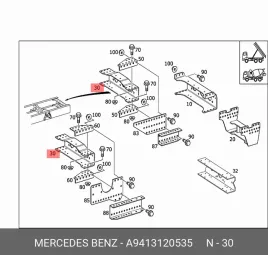 nowa-oryginalna-belka-poprzeczna-mercedes-a9413120535