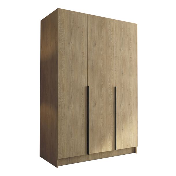 Szafa CALIA I 150cm - duża i praktyczna garderoba - CREMONA+CZARNY