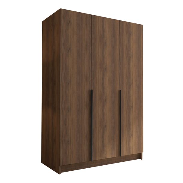 Szafa CALIA I 150cm - duża i praktyczna garderoba - ORZECH WARMIA+CZARNY