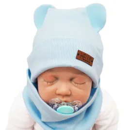niebieski-komplet-bear-czapka-komin-48-50-hello