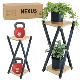 nexus-kwietnik-metalowy-2-poziomy-65-cm-czarny