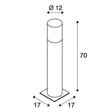 lisenne-pole-70-e27-szara-ip54