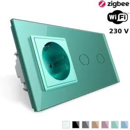 wlacznik-dotykowy-podwojny-ec-wi-fi-z-gniazdem-elektrycznym-zielony-vl-c70
