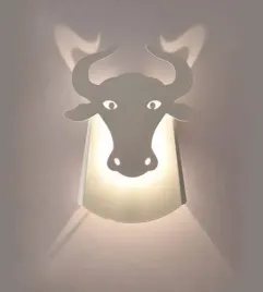 lampa-scienna-led-byk-bull-biala-abigali-bull-w