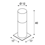 lisenne-pole-40-e27-szara-ip54