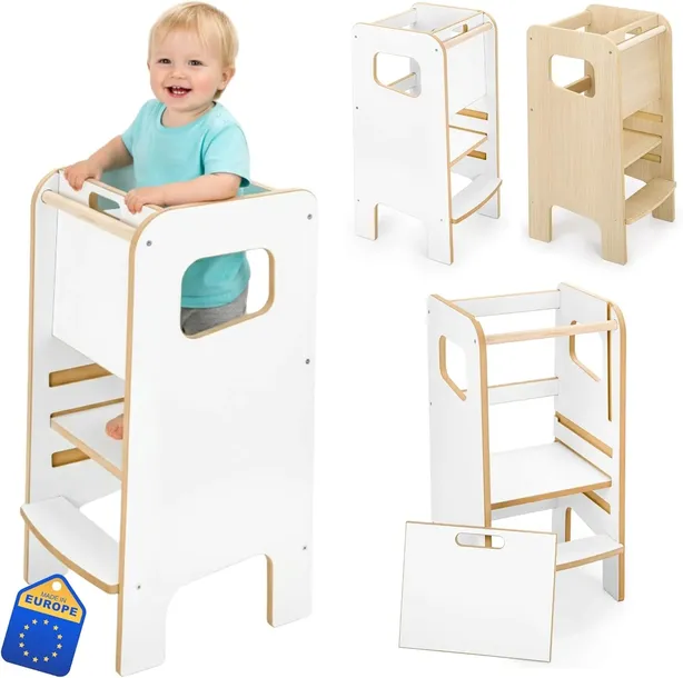 KITCHEN HELPER Super Safe Montessori Zabudowa Pomocnik Kuchenny Dla Dzieci