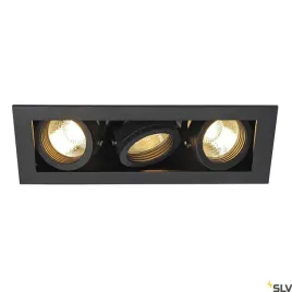 kadux-3-lampa-wpuszczana-trzypunktowa-qpar51-prostokatna-czarna-matowa