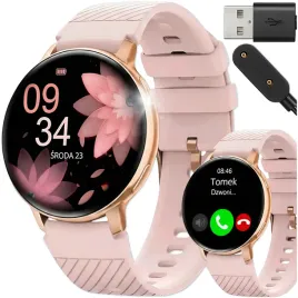 smartwatch-damski-zegarek-wodoodporny-pl-menu-rozmowy-smart-watch-4-paski