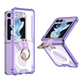 ninki-pancerne-etui-magsafe-do-samsung-galaxy-z-flip-5-ring-stojak-fiolet