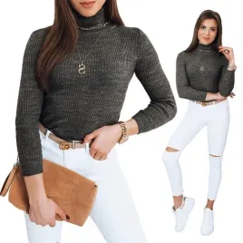 prazkowany-sweter-damski-golf-kolory-ox129-uni