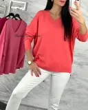 sweterek-dekolt-basic-sorbet-stan-nowy