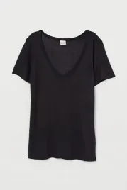 bluzka-cienki-t-shirt-dzersejowy-top-handm-r-xs