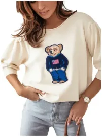 cocomore-sweterkowa-bluzka-z-misiem-kremowa-nowosc