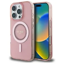 etui-guess-guhmp16lpftdtep-apple-iphone-16-pro-hardcase-iml-rhinestones-mag