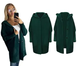 kurtka-alpaka-kaptur-ciepla-welniana-oversize-butelkowa-zielen