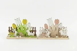 drewniana-dekoracja-wielkanocna-zajaczki-w-tulipanach