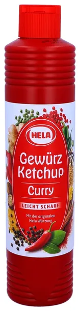 Hela Ketchup Curry Sos Leicht Scharf 800ml lekko pikantny na grilla Niemiec