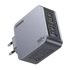 ladowarka-sieciowa-ugreen-nexode-pro-160w-gan-usb-a-3xusb-c-szara