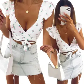 bluzka-top-modna-stylowa-kwiaty-kopertowy-dekolt-wiazanie-wzor-3-s-m-bysisi