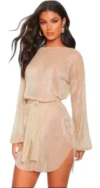 zlota-sukienka-damska-prettylittlething-wiazana-36