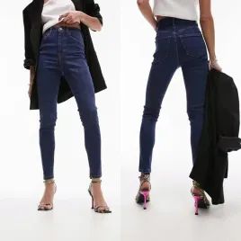 spodnie-granatowe-rurki-wysoki-stan-topshop-w28-l32-32730