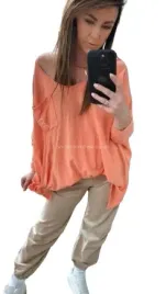 by-o-la-la-bluzka-basic-wezel-papaya-uni