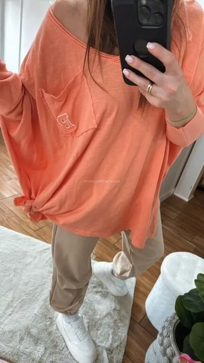 by-o-la-la-bluzka-basic-wezel-papaya-uni