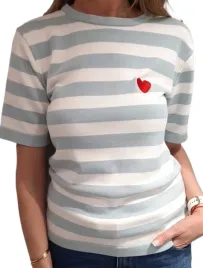 yarn-premium-sweterek-bluzka-w-pasy-blekitny-jeans-bialy-serduszko-nowosc