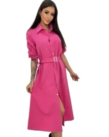 sukienka-midi-amarant-z-paskiem-one-size