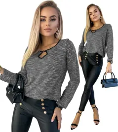 klasyczna-dzianinowa-bluzka-damska-koronka-kolory