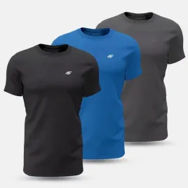 koszulka-meska-4f-t-shirt-sport-bawelniany-komplet-zestaw-3pak-limitowana