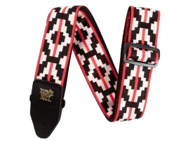 pasek-gitarowy-ernie-ball-ristra-red-jacquard