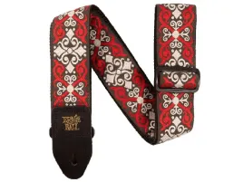 pasek-gitarow-ernie-ball-red-trellis-jacquard