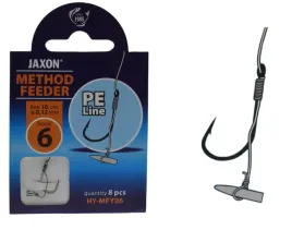 haki-z-przyponem-z-plecionki-wlos-jaxon-method-feeder-0-12mm-6-8szt