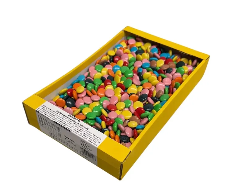 Inpol Drażoletki Drażetki czekoladowe w chrupiącej otoczce LENTILKI 1 kg
