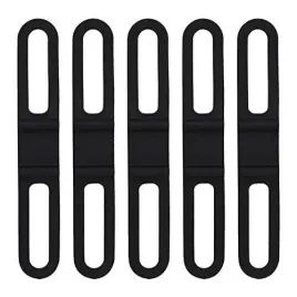 tbest-5-szt-silikonowe-elastyczne-paski-do-roweru-czarne
