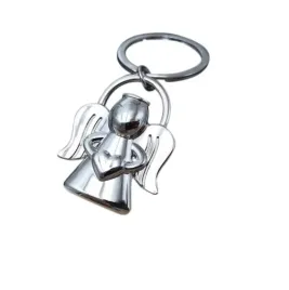 brelok-kolko-srebrny-aniolek-organizer-na-klucze