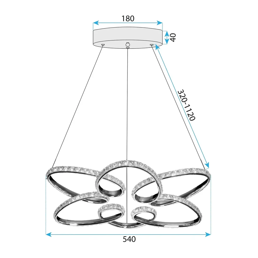 lampa-wiszaca-led-chrom-krysztalowa-glamour-kwiat-gwiazda-elegancka-54cm-stan-nowy