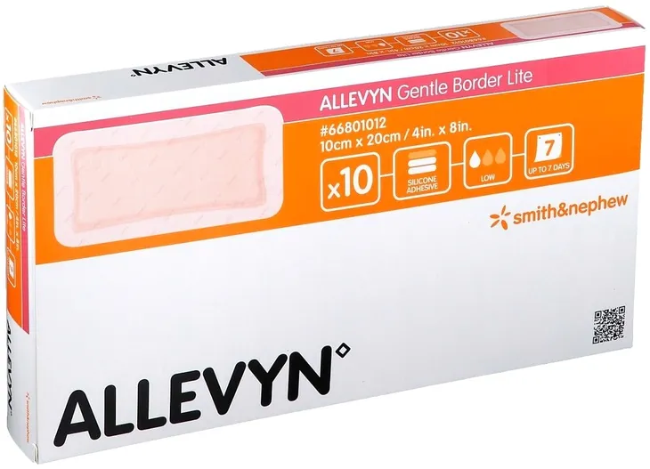 Smith Nephew ALLEVYN Gentle Border Lite 10 x 20cm, 10szt.