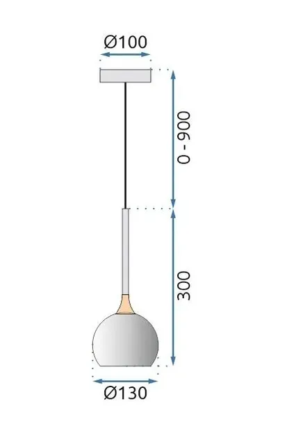 toolight-lampa-g087-1cp-black-chrome-zasilanie-sieciowe