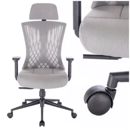 fotel-biurowy-obrotowy-krzeslo-ergonomiczne-siatkowe-szare-wygodne-oparcie