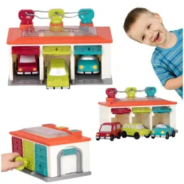 garaz-z-autkami-i-kluczami-3-stanowiskowy-3-samochodziki-b-toys