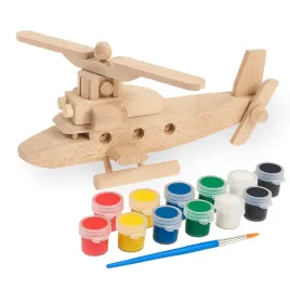 drewniana-zabawka-john-paddle-helikopter-25cm-z-zestawem-farbek