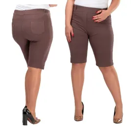 spodenki-dresowe-6xl-brazowe-kawowe-plus-size