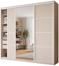 szafa-przesuwna-z-lustrem-250-cm-vita-max-bezowa-wysoka-z-drazkami